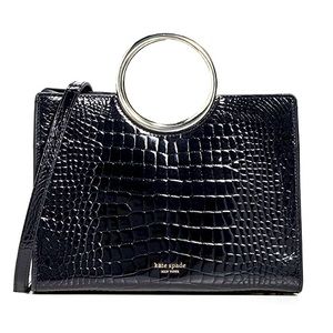 Kate Spade Sam Croc-Embossed Medium Satchel NWT